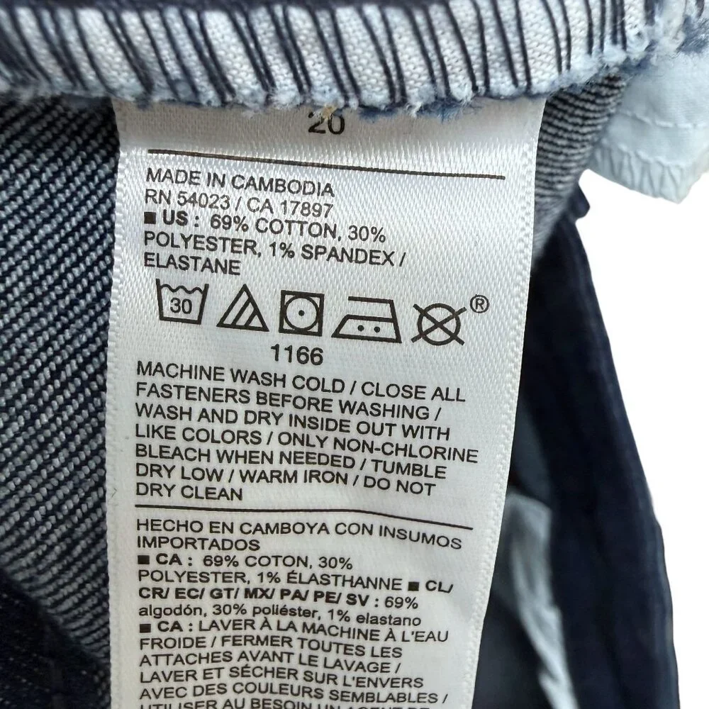 Old Navy Women’s High-Rise Wow Wide Leg Jeans Plus Size 20 Dark Wash Denim NWOT - Picture 9 of 10